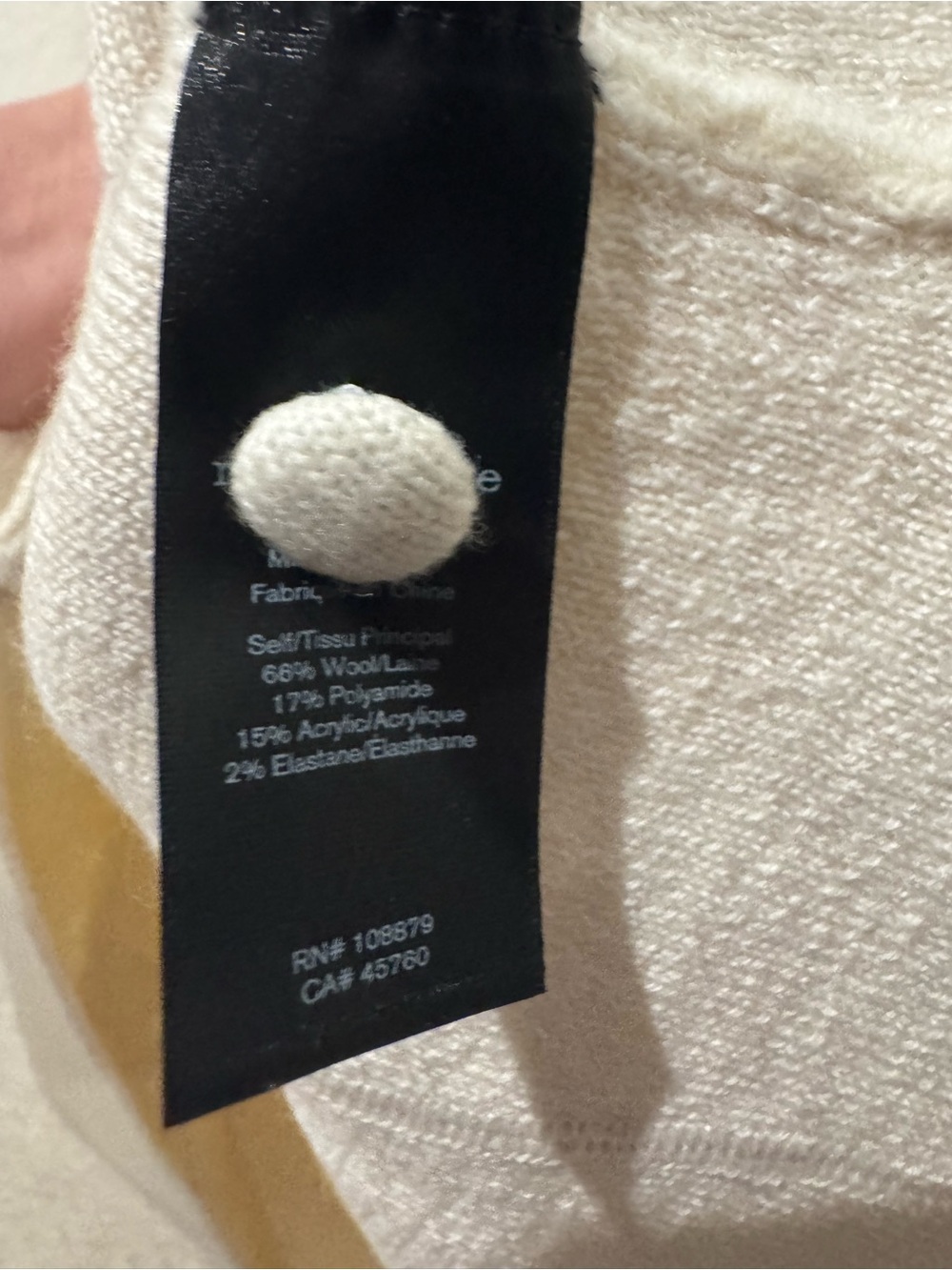 rag & bone Cream Button-Front Cardigan - Picture 4 of 5